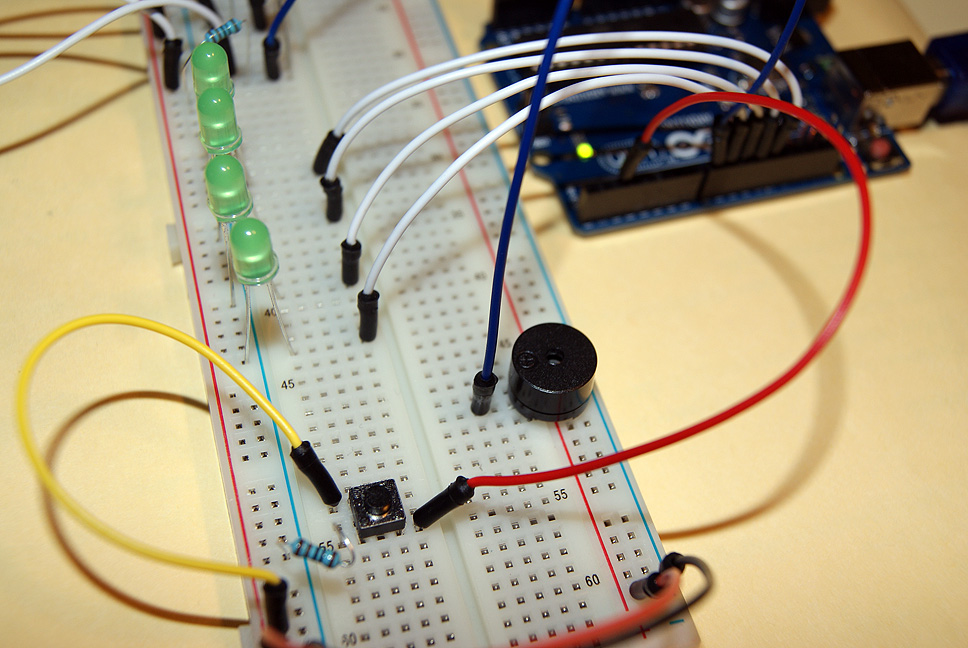 Photo of the addition to my previous breadboard circuit