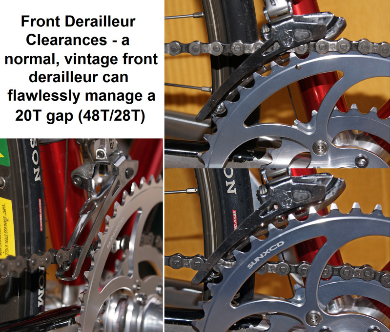 Front Derailleur Clearances